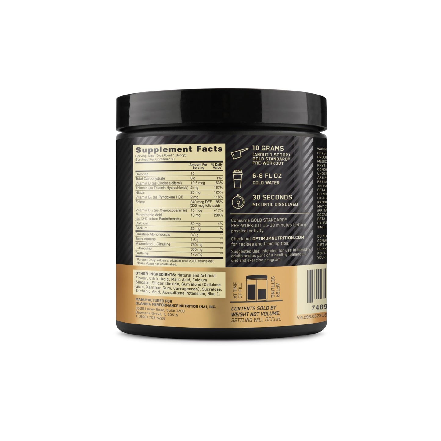 Optimum Nutrition Gold Standard Pre-Workout, Vitamin D for Immune Support, with Creatine, Beta-Alanine, and Caffeine for Energy, Keto Friendly, Blueberry Lemonade - dailyvitalstore