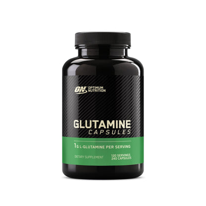Optimum Nutrition L-Glutamine Muscle Recovery Capsules, 1000mg, 240 Count (Package May Vary) - dailyvitalstore