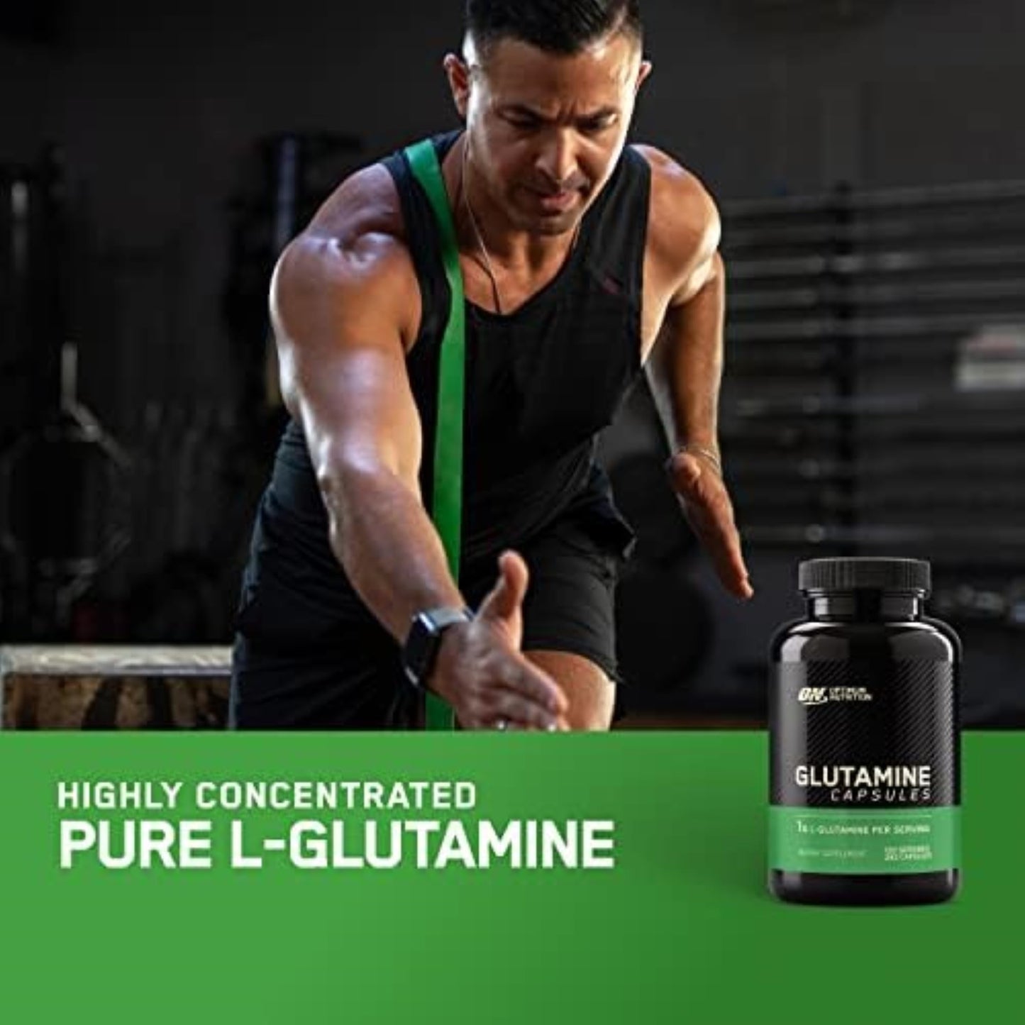 Optimum Nutrition L-Glutamine Muscle Recovery Capsules, 1000mg, 240 Count (Package May Vary) - dailyvitalstore