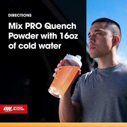 Optimum Nutrition Pro Quench, 10g Clear Protein, 10g Collagen peptides & Electrolyte Powder Drink Mix, Tropical Orange Mango, 20 Servings, - dailyvitalstore