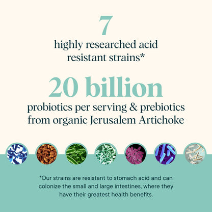 Ora Organic Prebiotic and Probiotic Powder Supplement - 20 Billion Probiotics, 7 Strains for Best Prebiotic Powder, Non-GMO, Probiotics for Women, Men & Kids - Lavender Lemonade Flavor, 30 Servings - dailyvitalstore