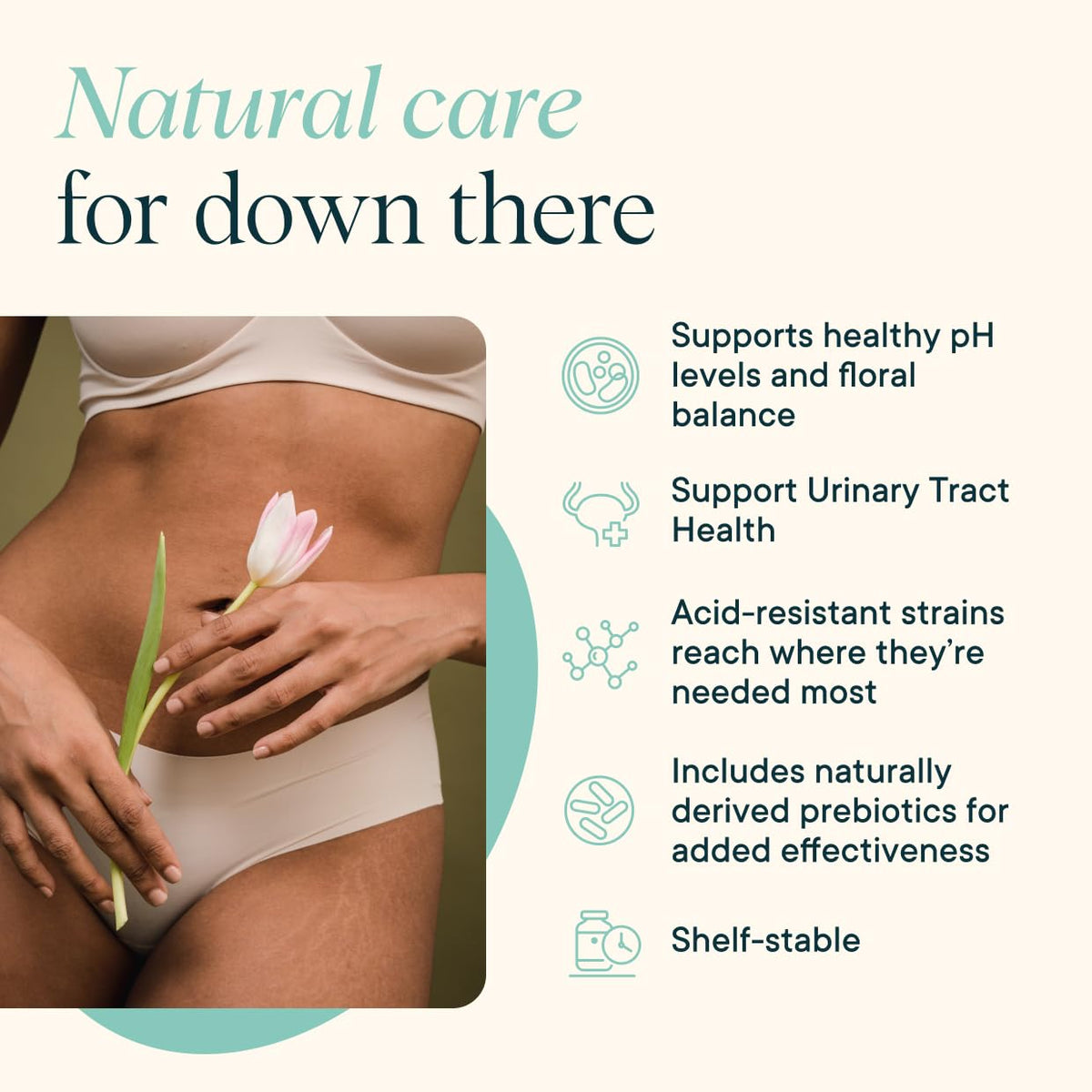 Ora Organic Probiotic for Women with L. crispatus, 6 Clinically Studied Lactobacillus Strains for Vaginal, pH & Urinary Tract Health, - dailyvitalstore