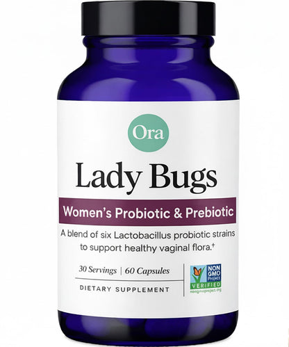 Ora Organic Probiotic for Women with L. crispatus, 6 Clinically Studied Lactobacillus Strains for Vaginal, pH & Urinary Tract Health, - dailyvitalstore