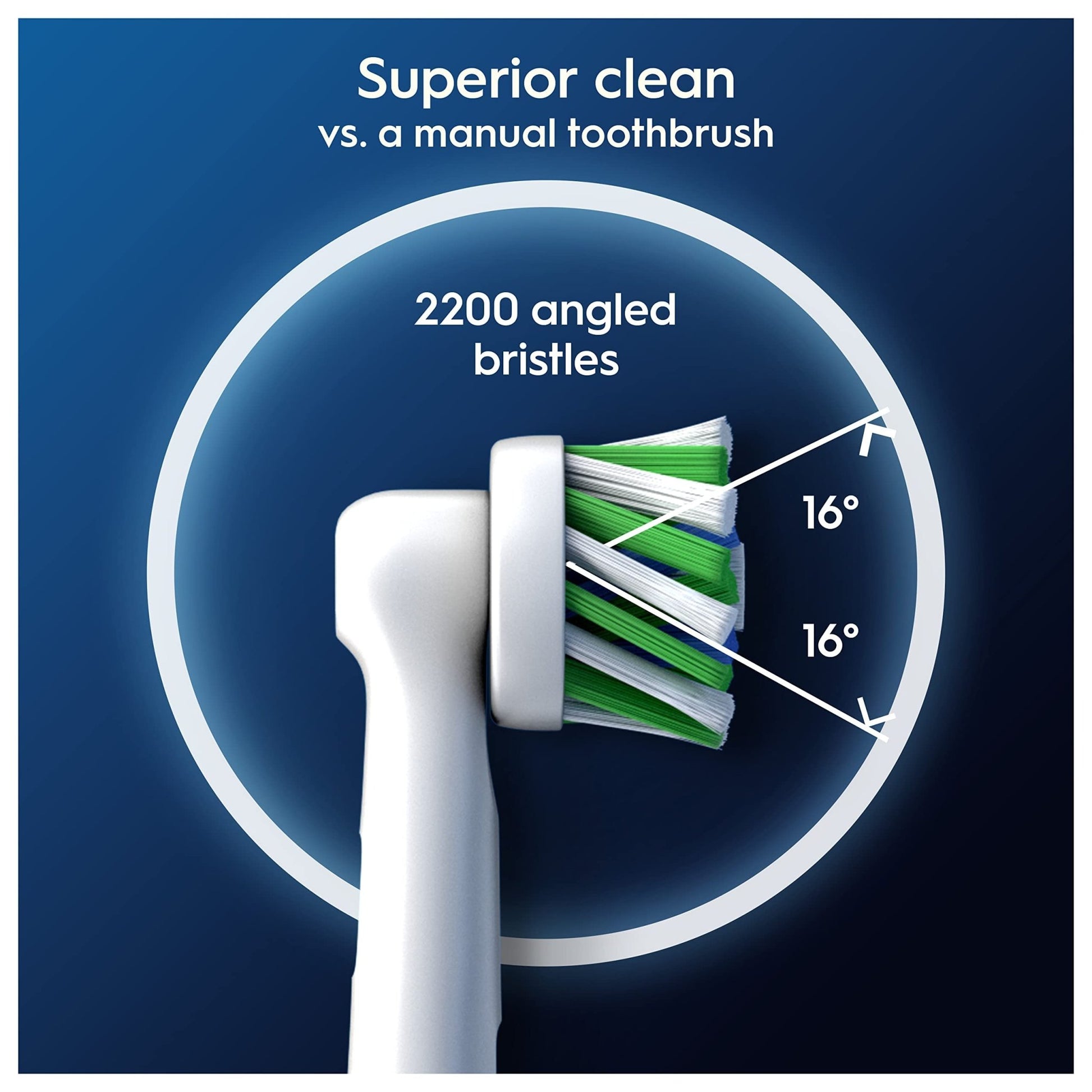 Oral B Cross Action Electric Toothbrush Replacement Brush Heads Refill, 4Count - dailyvitalstore