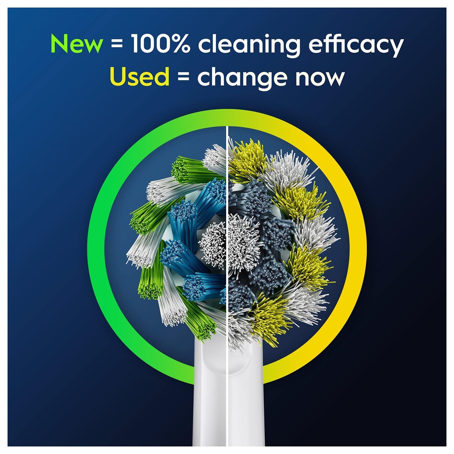 Oral B Cross Action Electric Toothbrush Replacement Brush Heads Refill, 4Count - dailyvitalstore