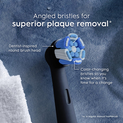 Oral-B iO Series Ultimate Clean Electric Toothbrush Replacement Brush Heads for an Oral-B Electric Toothbrush, 2 Count, Black - dailyvitalstore