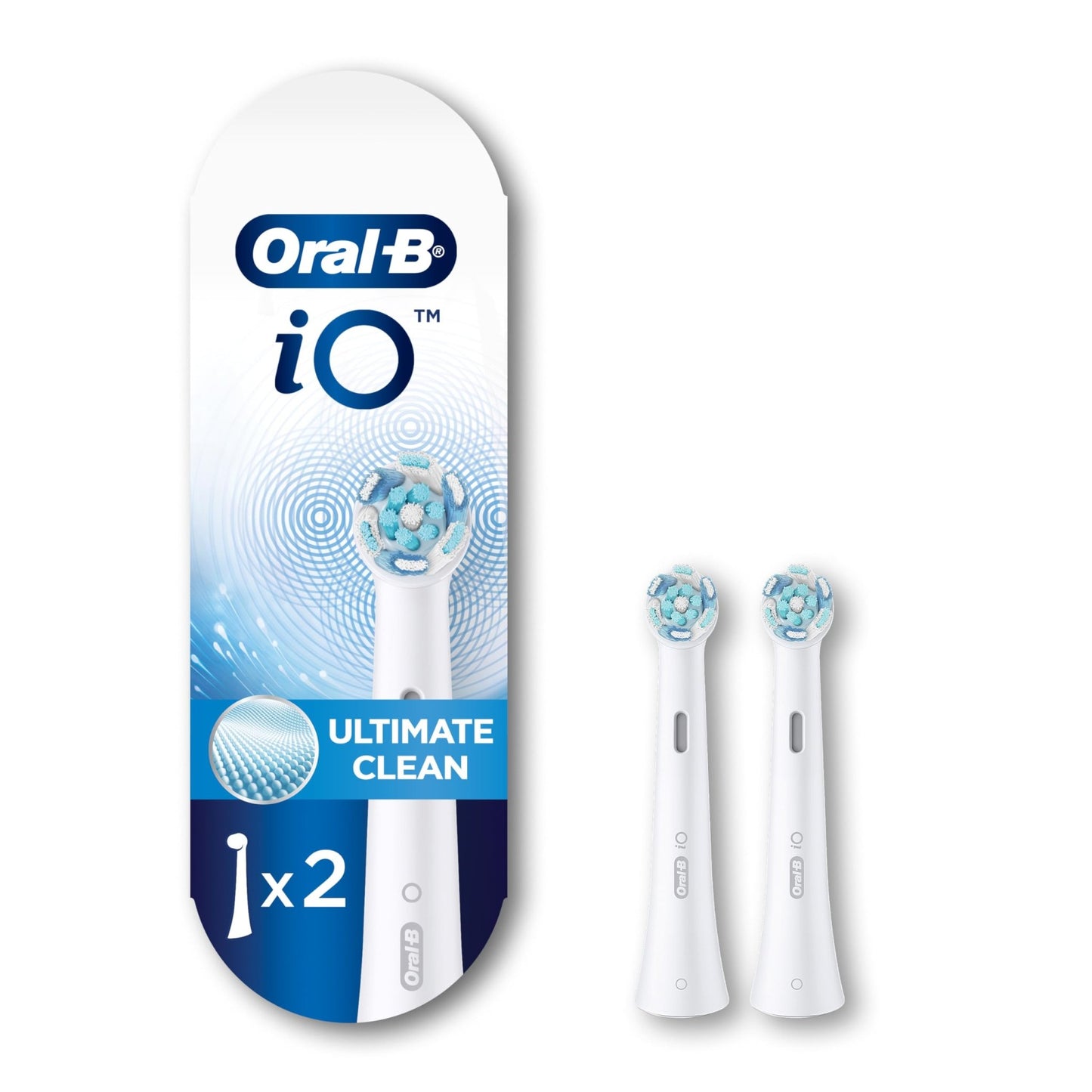 Oral-B iO Series Ultimate Clean Electric Toothbrush Replacement Brush Heads for an Oral-B Electric Toothbrush, 2 Count, White - dailyvitalstore