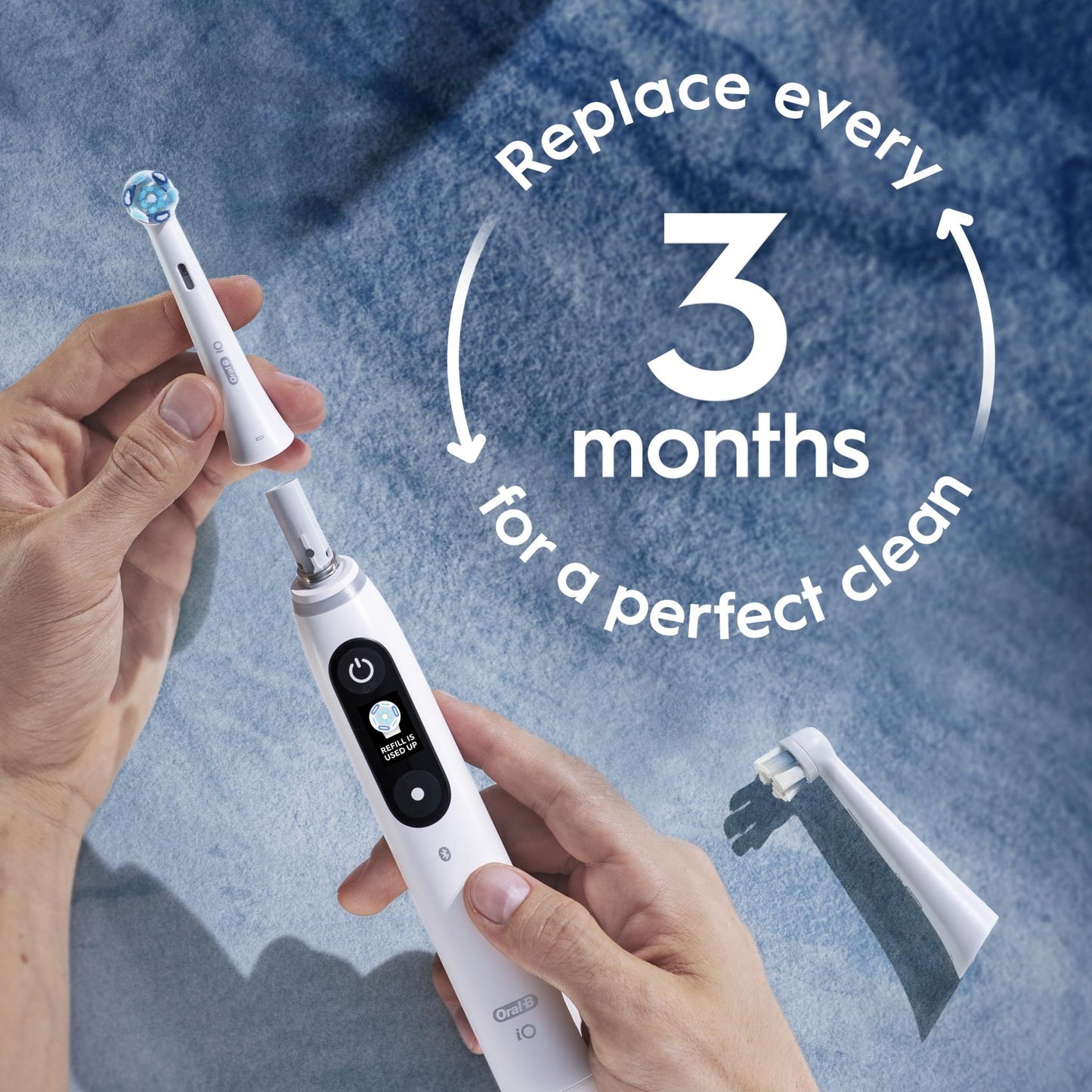 Oral-B iO Series Ultimate Clean Electric Toothbrush Replacement Brush Heads for an Oral-B Electric Toothbrush, 2 Count, White - dailyvitalstore