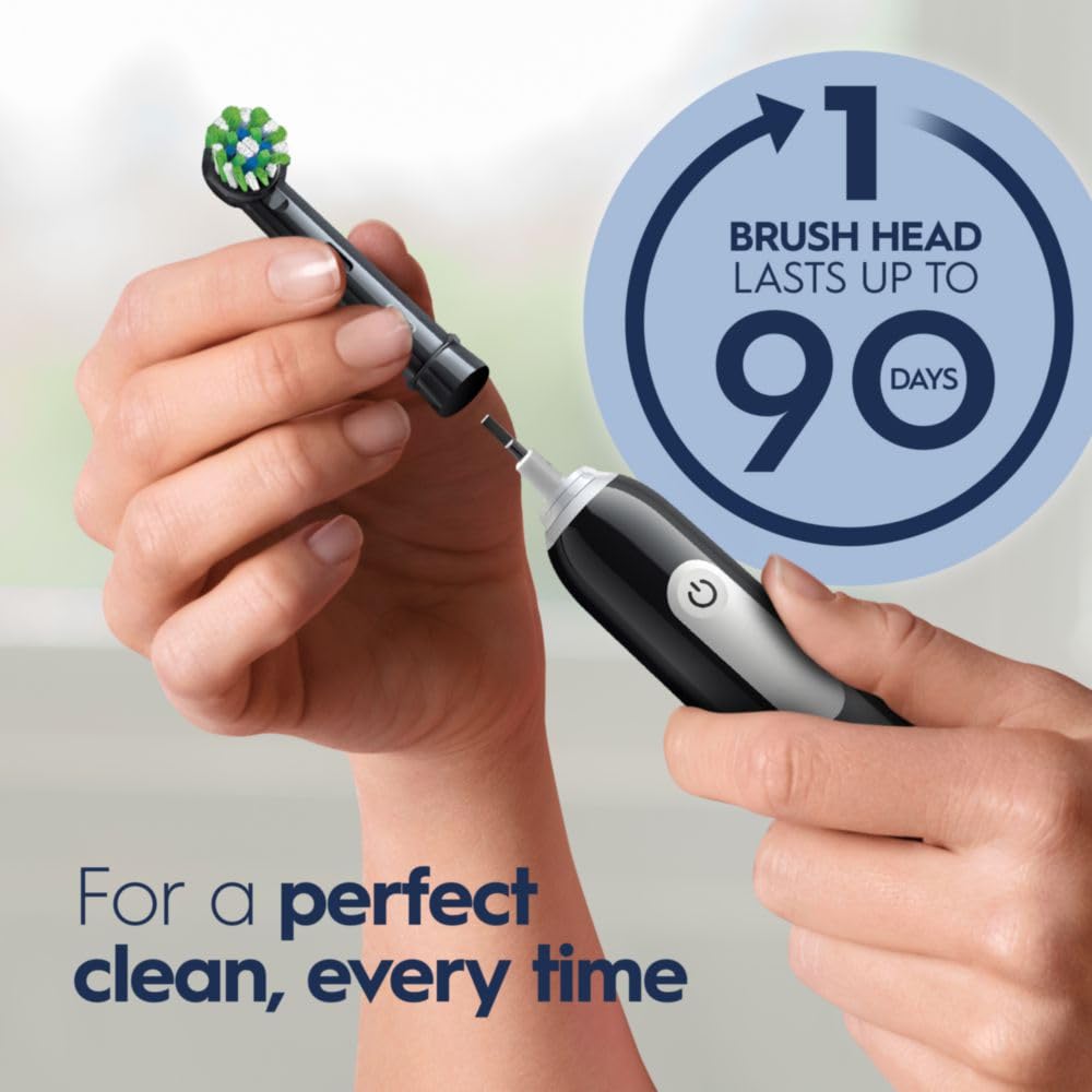 Oral-B Pro 1000 Rechargeable Electric Toothbrush, Black - dailyvitalstore