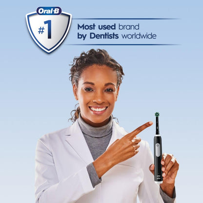 Oral-B Pro 1000 Rechargeable Electric Toothbrush, Black - dailyvitalstore