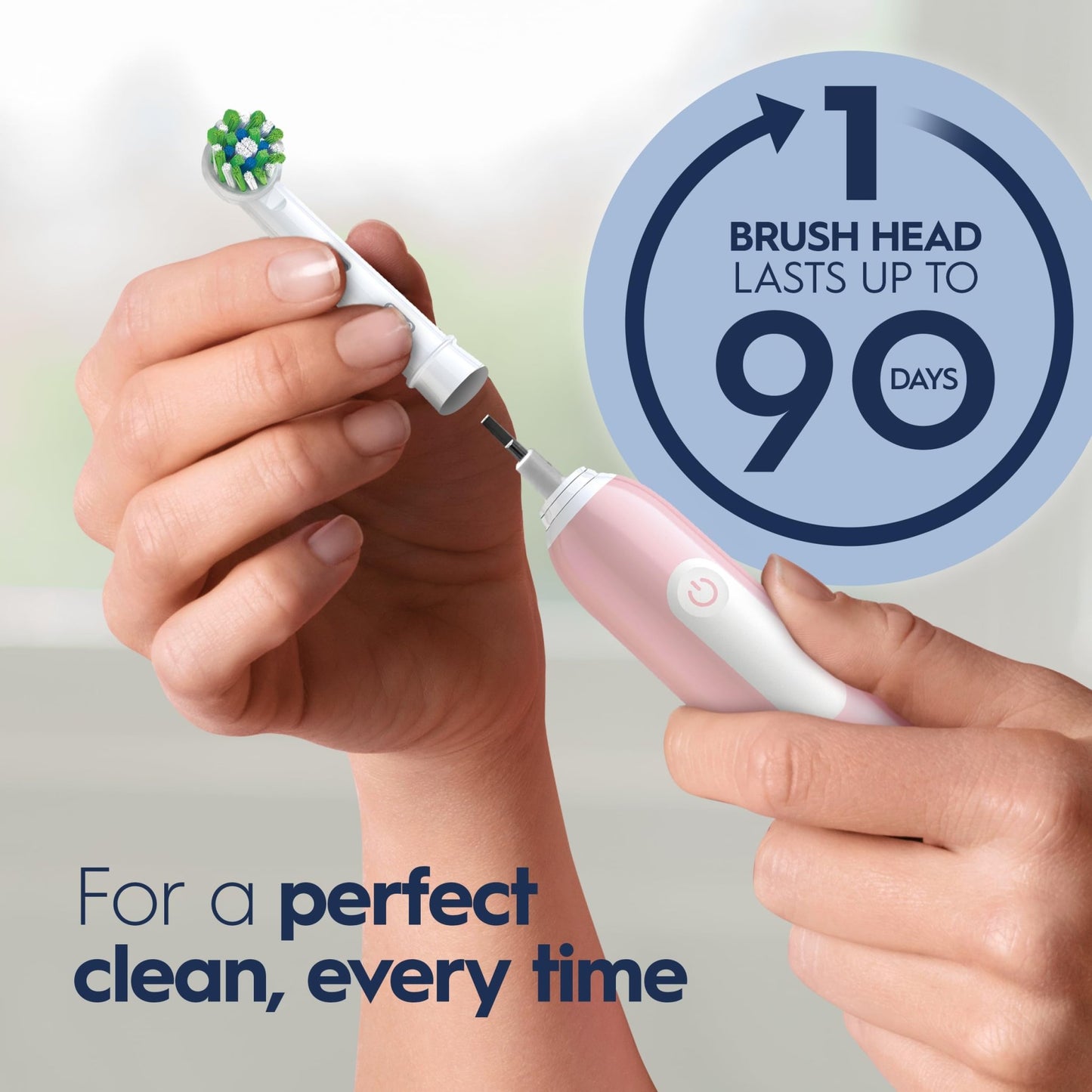 Oral-B Pro 1000 Rechargeable Electric Toothbrush, Pink - dailyvitalstore