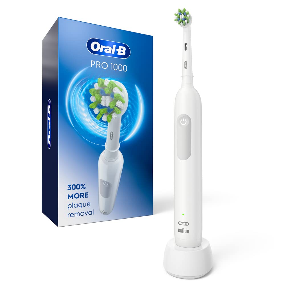 Oral-B Pro 1000 Rechargeable Electric Toothbrush, White - dailyvitalstore