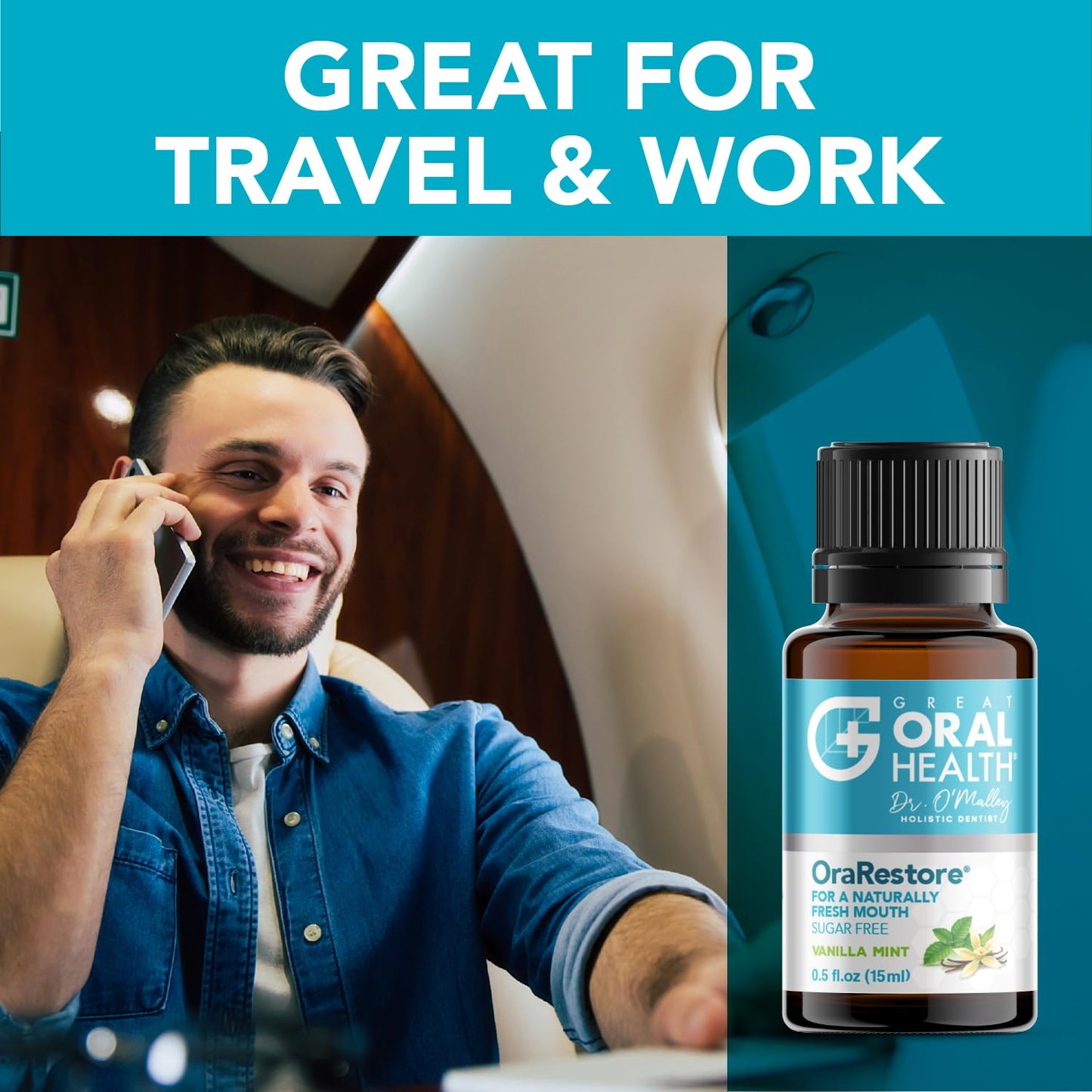 OraRestore Bad Breath Treatment for Adults Halitosis: Dentist Formulated Oral Rinse Concentrate Tooth Oil Liquid Toothpaste, Fresh Breath Mouthwash for Dry Mouth - dailyvitalstore