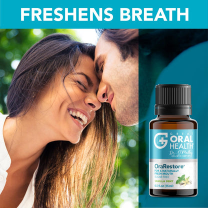 OraRestore Bad Breath Treatment for Adults Halitosis: Dentist Formulated Oral Rinse Concentrate Tooth Oil Liquid Toothpaste, Fresh Breath Mouthwash for Dry Mouth - dailyvitalstore