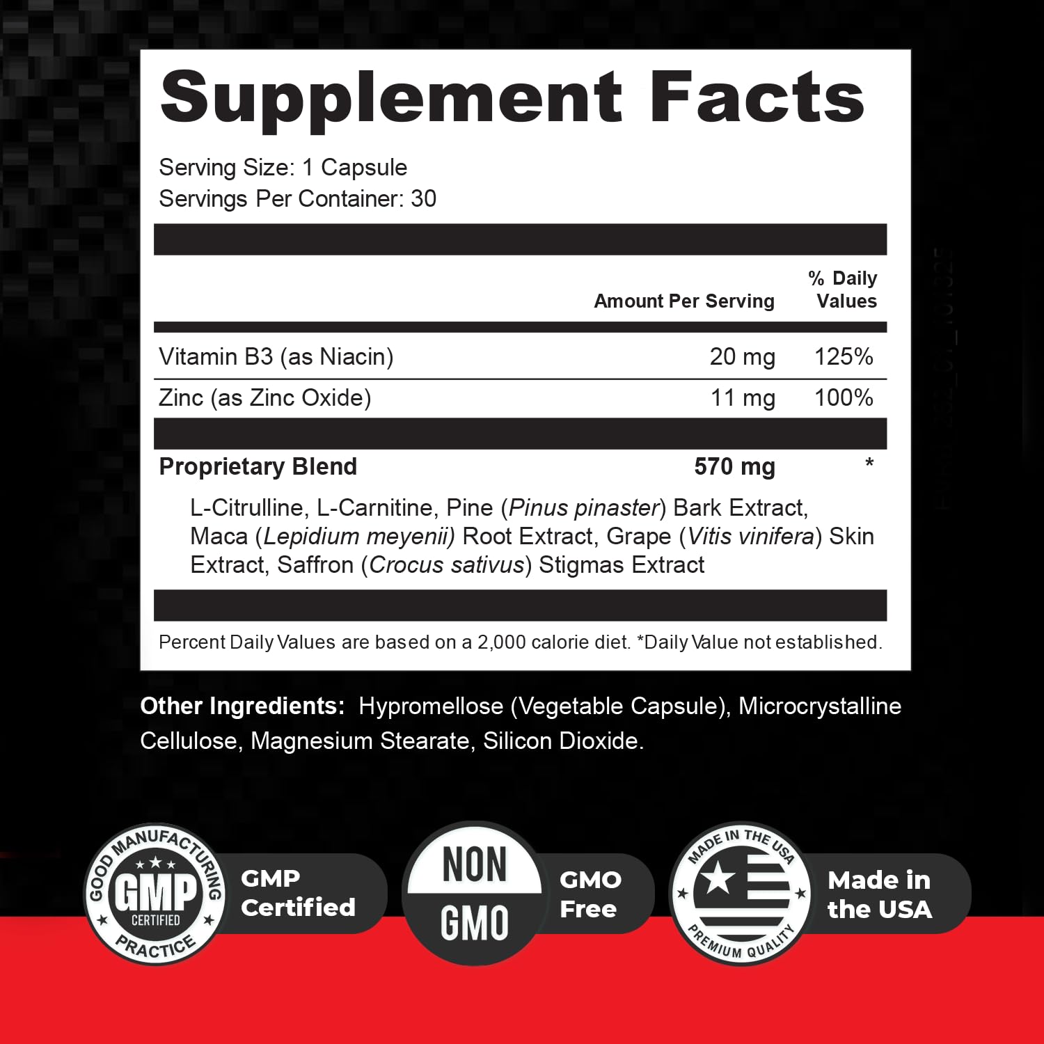 Orby EreForce – Natural Daily Wellness Supplement with L-Citrulline, L-Carnitine & Maca Root – 100% Natural, Non-GMO, GMP Certified, Made in USA – 30 Capsules, 1 Month Supply - dailyvitalstore