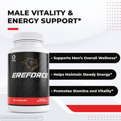 Orby EreForce – Natural Daily Wellness Supplement with L-Citrulline, L-Carnitine & Maca Root – 100% Natural, Non-GMO, GMP Certified, Made in USA – 30 Capsules, 1 Month Supply - dailyvitalstore