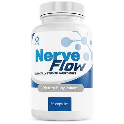 Orby NerveFlow – Natural Daily Wellness Supplement with Magnesium, Turmeric & CoQ10 – Non-GMO, GMP Certified, Made in USA – 30 Capsules, 1 Month Supply - dailyvitalstore