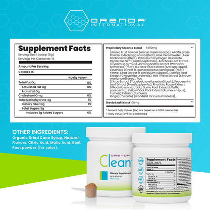Orenda Clean - Peptizyme-SP EN, Aronia Berry, Aloe Vera and More for Digestive Support - Nutrient-Rich Supplement for Wellness - 80g, 16 Servings - dailyvitalstore