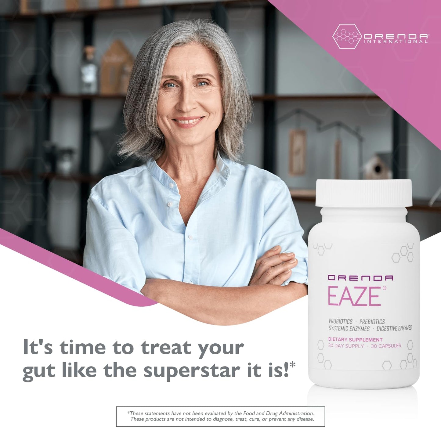 Orenda Eaze®: Gut Wellness Capsules | 6-in-1 Digestive Support with Probiotics, Endospores, Peptizyme-SP EN, Prebiotics, and Digestive Enzymes - dailyvitalstore