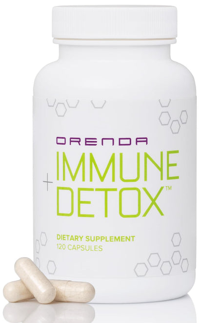 Orenda Immune + Detox - Specialized Formula with Calcium d-Glucarate, Beta 1,3 Glucans & IMMUSE® for Wellness and Balance - 120 Capsules - dailyvitalstore