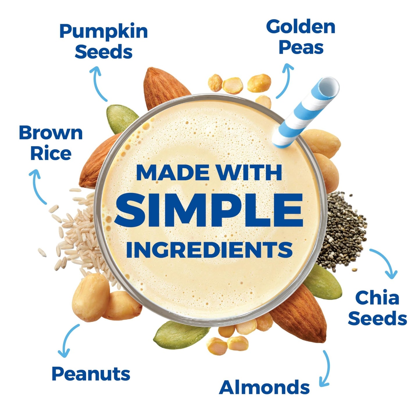 Orgain Organic Simple Vegan Protein Powder, Vanilla - 20g Plant Based Protein, Made with less Ingredients, No Artificial Sweeteners, Gluten Free, No Dairy or Lactose, 1.25 lb (Packaging May Vary) - dailyvitalstore