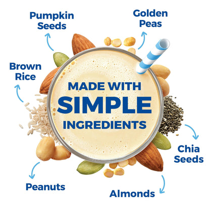 Orgain Organic Simple Vegan Protein Powder, Vanilla - 20g Plant Based Protein, Made with less Ingredients, No Artificial Sweeteners, Gluten Free, No Dairy or Lactose, 1.25 lb (Packaging May Vary) - dailyvitalstore