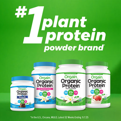 Orgain Organic Simple Vegan Protein Powder, Vanilla - 20g Plant Based Protein, Made with less Ingredients, No Artificial Sweeteners, Gluten Free, No Dairy or Lactose, 1.25 lb (Packaging May Vary) - dailyvitalstore