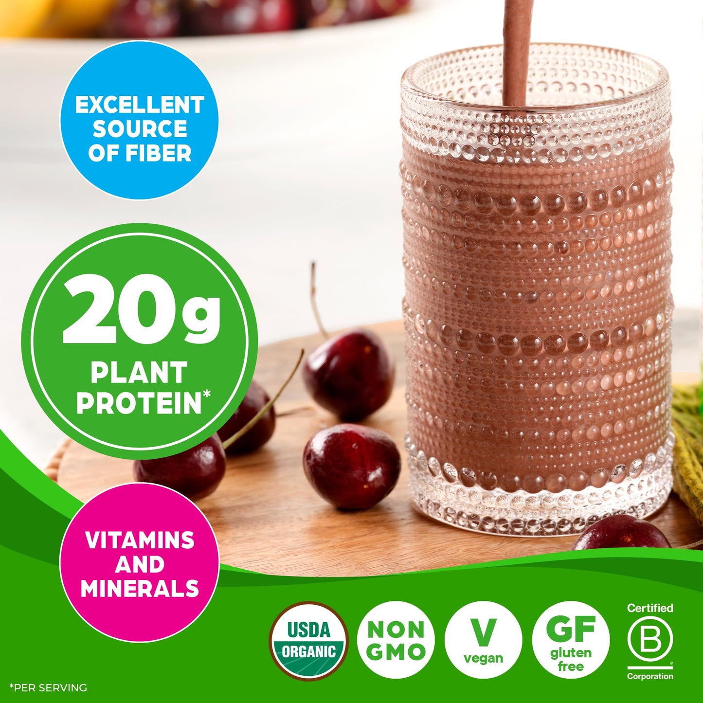 Orgain Organic Vegan Meal Replacement Protein Powder, Creamy Chocolate Fudge - 20g Plant Based Protein, Gluten Free, Dairy Free, Lactose Free, Soy Free, No Sugar Added, - dailyvitalstore
