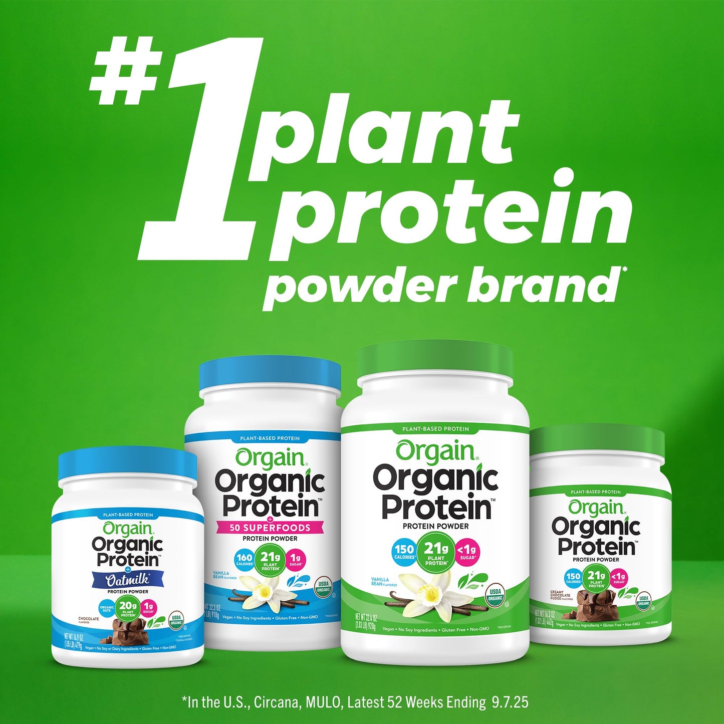 Orgain Organic Vegan Protein Powder, Creamy Chocolate Fudge - 21g Plant Protein, 7g Prebiotic Fiber, Low Net Carb, No Lactose Ingredients, No Added Sugar - dailyvitalstore