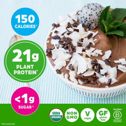 Orgain Organic Vegan Protein Powder, Creamy Chocolate Fudge - 21g Plant Protein, 7g Prebiotic Fiber, Low Net Carb, No Lactose Ingredients, No Added Sugar - dailyvitalstore