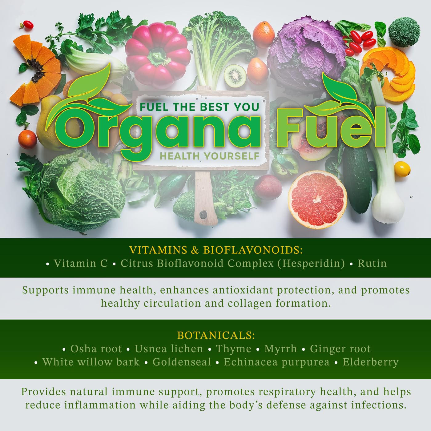 Organa Fuel 30-Day Supply: Advanced Liquid Immune Support Supplement, Supports Cellular, Gut & Organ Health, Vitamins, Minerals, Superfoods, Antioxidant. for Adults & Kids 12+ - 8 fl oz (Pack of 1) - dailyvitalstore