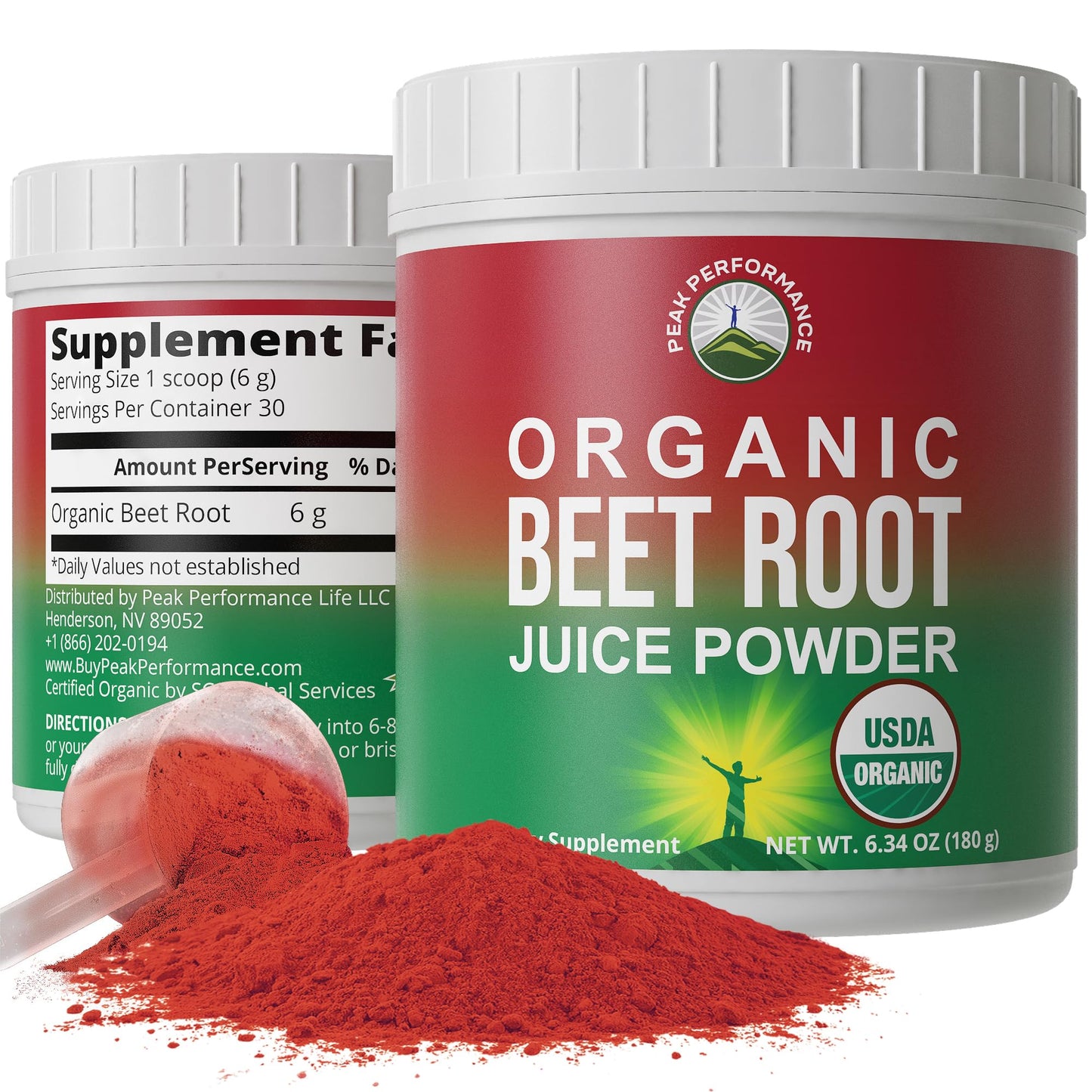 Organic Beet Root Powder - Ultra High Purity Super Food Beets Juice Powder. 100% Pure Nitric Oxide Boosting Beetroot Supplement. Keto, Paleo, Vegan Reds Superfood Rich in Polyphenols - dailyvitalstore