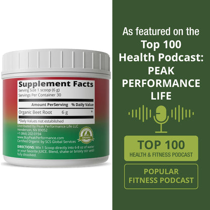 Organic Beet Root Powder - Ultra High Purity Super Food Beets Juice Powder. 100% Pure Nitric Oxide Boosting Beetroot Supplement. Keto, Paleo, Vegan Reds Superfood Rich in Polyphenols - dailyvitalstore