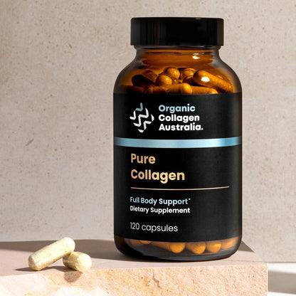 Organic Collagen Australia Pure Hydrolyzed Collagen Capsules – Bioavailable for Skin Elasticity, Hair Health, and Joint Support – Grass-Fed, Pasture-Raised, Paleo & Keto Friendly (120 Caps) - dailyvitalstore