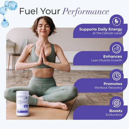 Organic Excellence Creatine Monohydrate – Micronized Creatine Powder for Muscle Growth, Strength & Recovery – Unflavored, 115 Servings - dailyvitalstore