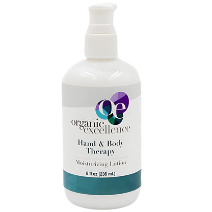Organic Excellence Hand and Body Therapy All Natural Body Lotion for Women Men Kids - Organic Body Lotion For Dry Skin Rich, Natural Moisturizer For Daily Use, Unscented, Made in USA with Shea Butter - dailyvitalstore