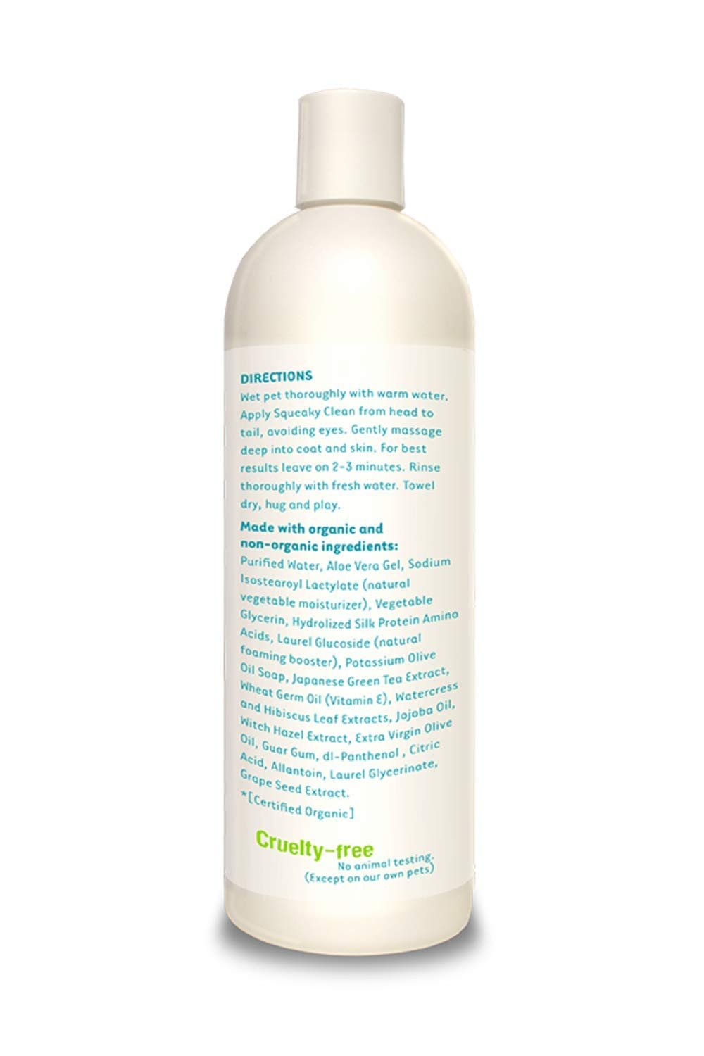 Organic Excellence Mild Dog Shampoo, Great for All Pets: Dogs, Puppies, Cats, Horses, Formulated for Sensitive Skin, Made with Aloe and Nourishing Botanicals - 16oz - dailyvitalstore