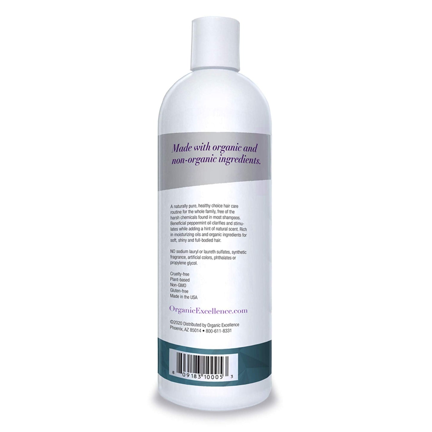 Organic Excellence Wild Mint Shampoo - 16 oz - dailyvitalstore