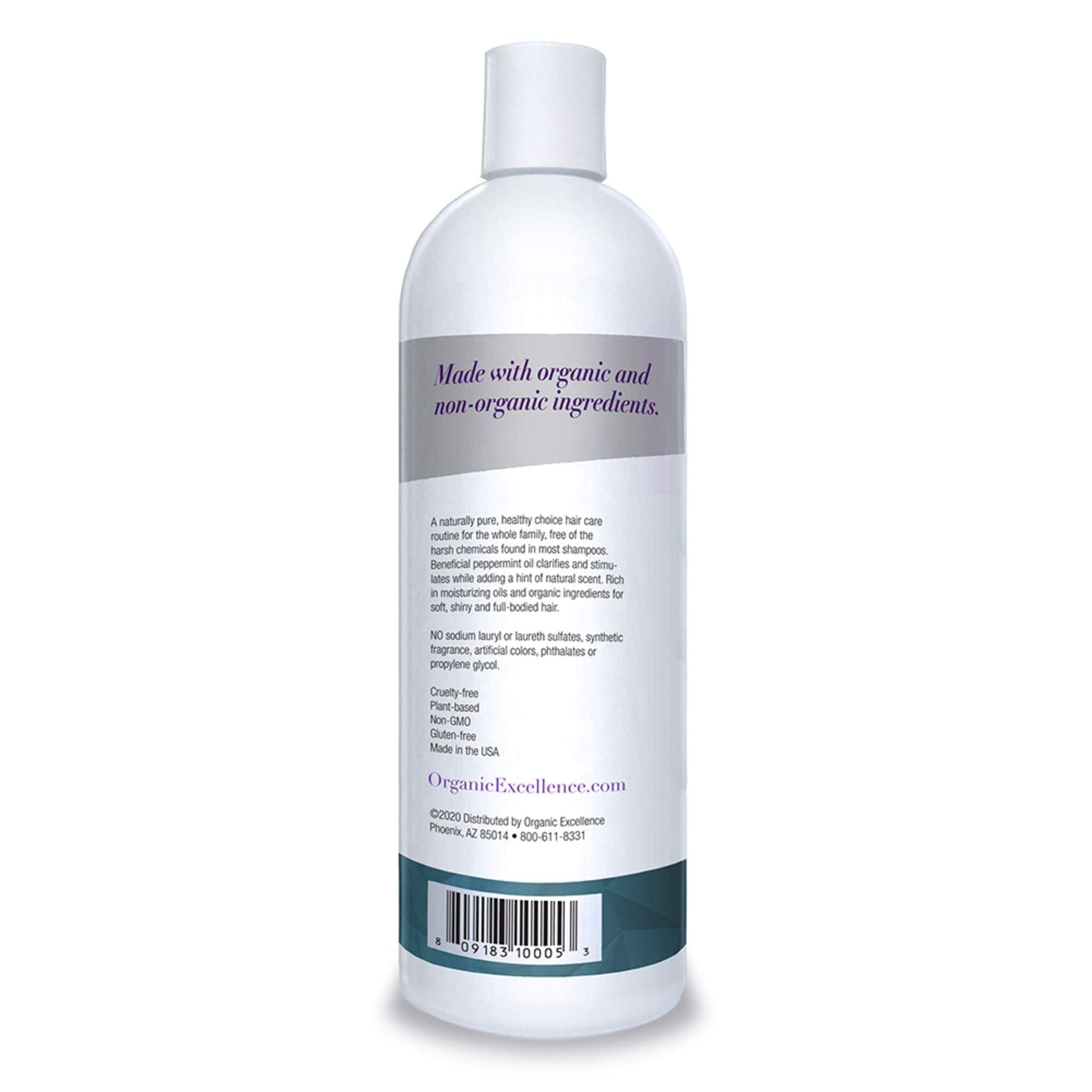 Organic Excellence Wild Mint Shampoo - 16 oz - dailyvitalstore