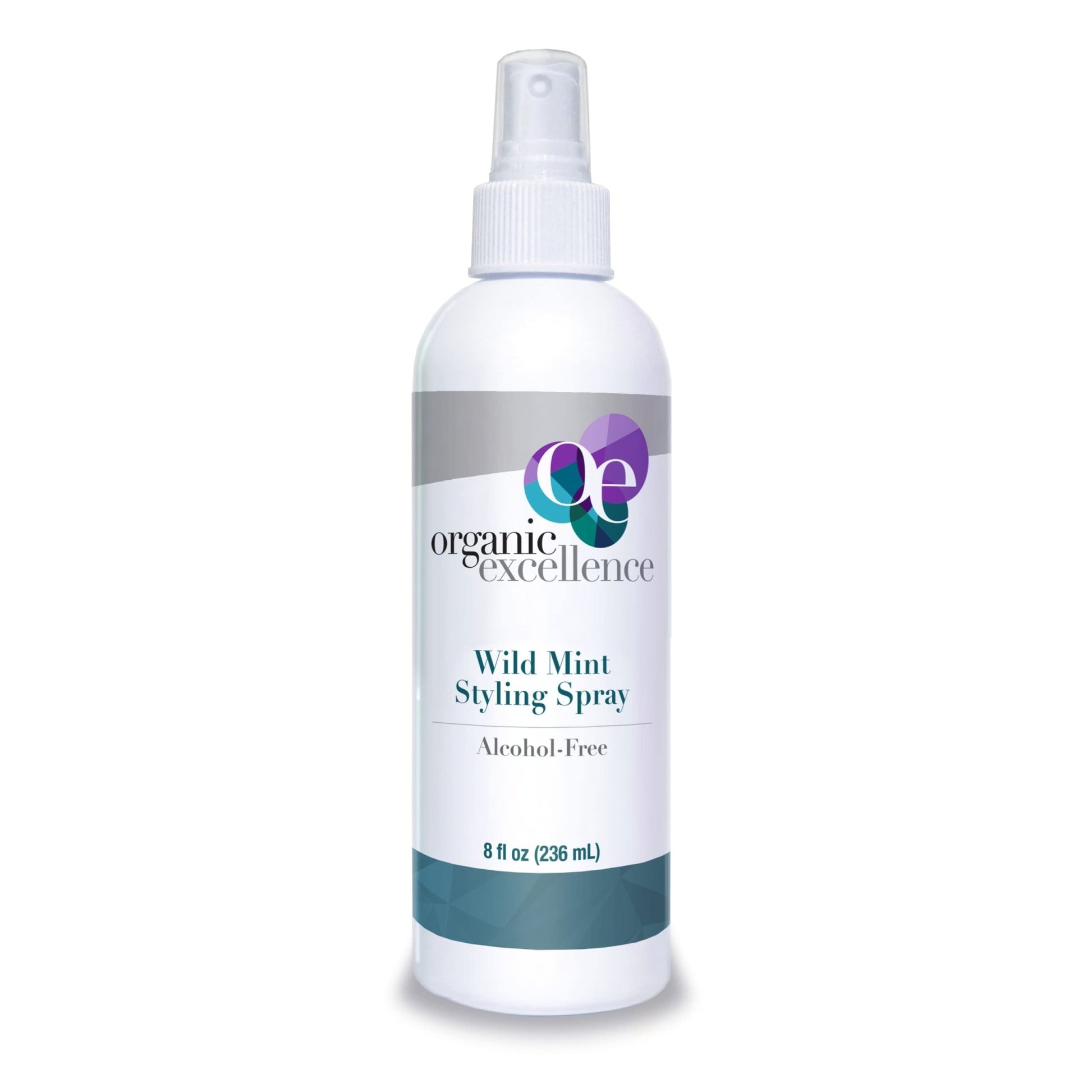 Organic Excellence Wild Mint Styling Spray, Alcohol-Free, pH Neutral, 8 Ounce - dailyvitalstore