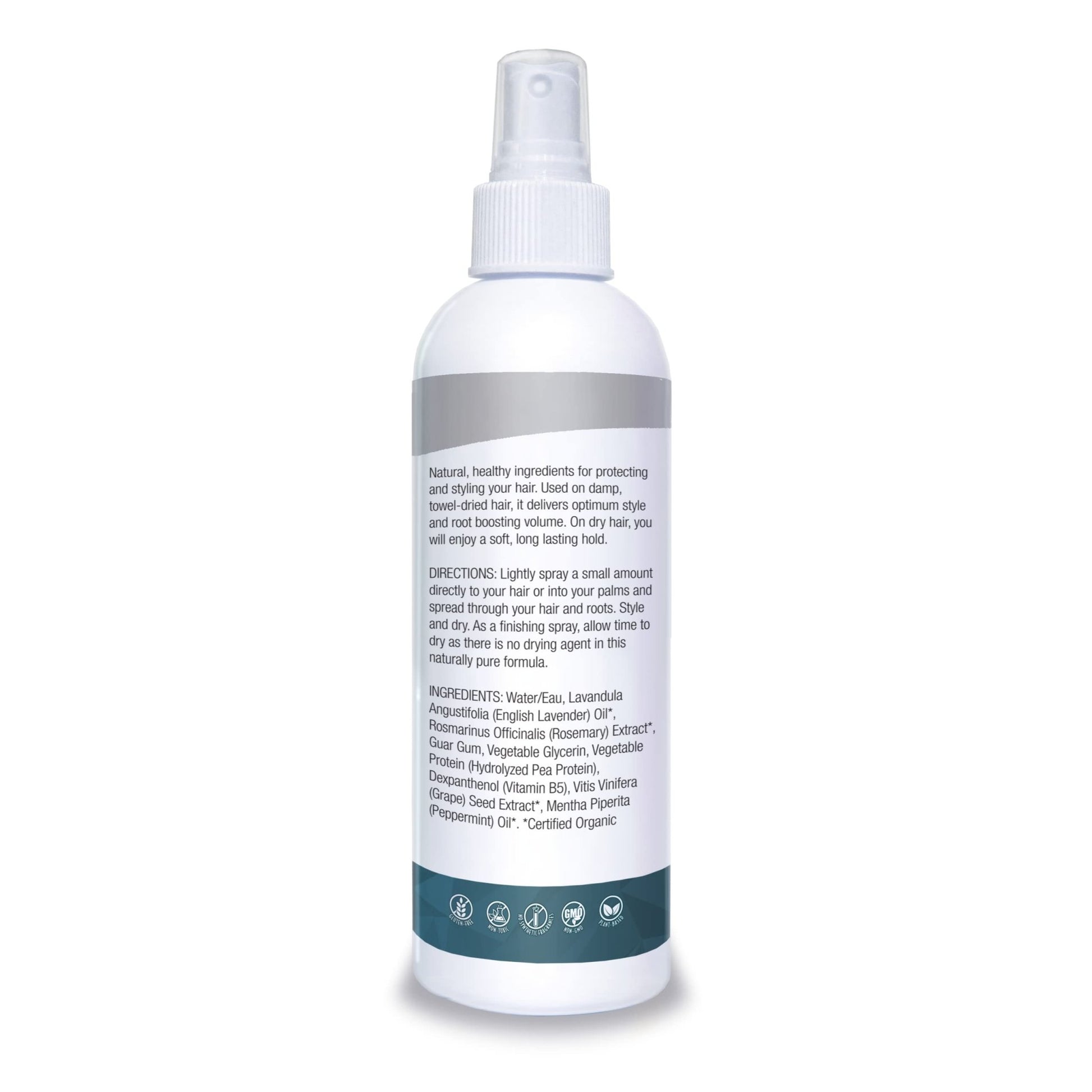 Organic Excellence Wild Mint Styling Spray, Alcohol-Free, pH Neutral, 8 Ounce - dailyvitalstore