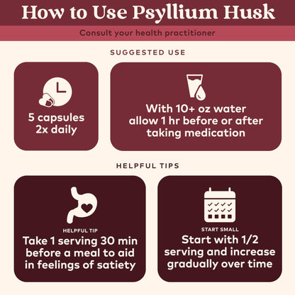 ORGANIC INDIA Psyllium Husk Capsules - Fiber Supplement, Healthy Elimination - Vegan, Keto Friendly, Gluten-Free, USDA Certified Organic, Non-GMO - dailyvitalstore