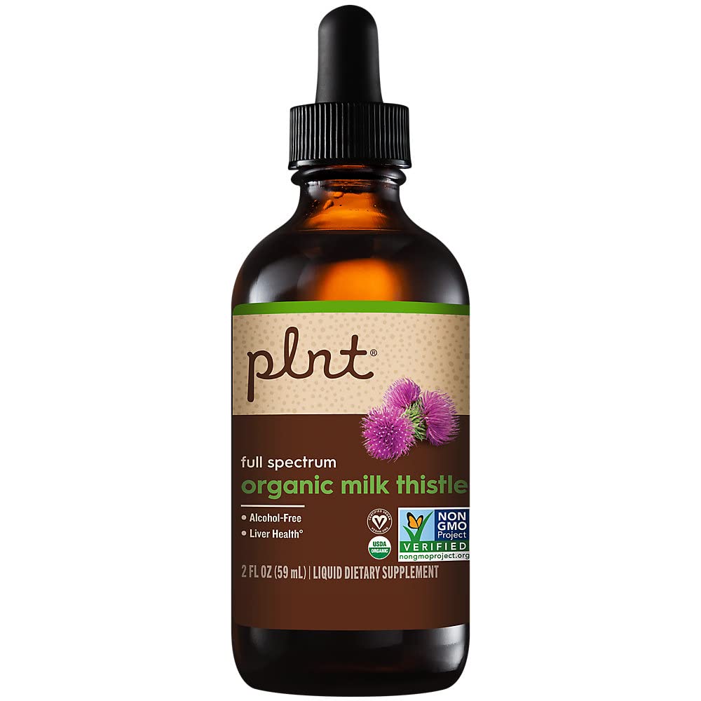 Organic Liquid Milk Thistle, Full Spectrum, Supports Liver Health - Alcohol-Free (2 fl. oz.) - dailyvitalstore