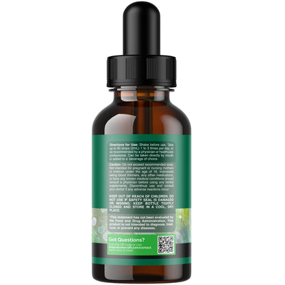 Organic Lymphatic Support Drainage Drops - Herbal Lymphatic Cleanse and Immune Support Supplement with Organic Echinacea Goldenseal & Red Clover Extract - Vegan Non GMO and Alcohol Free - 2 Fl Oz - dailyvitalstore