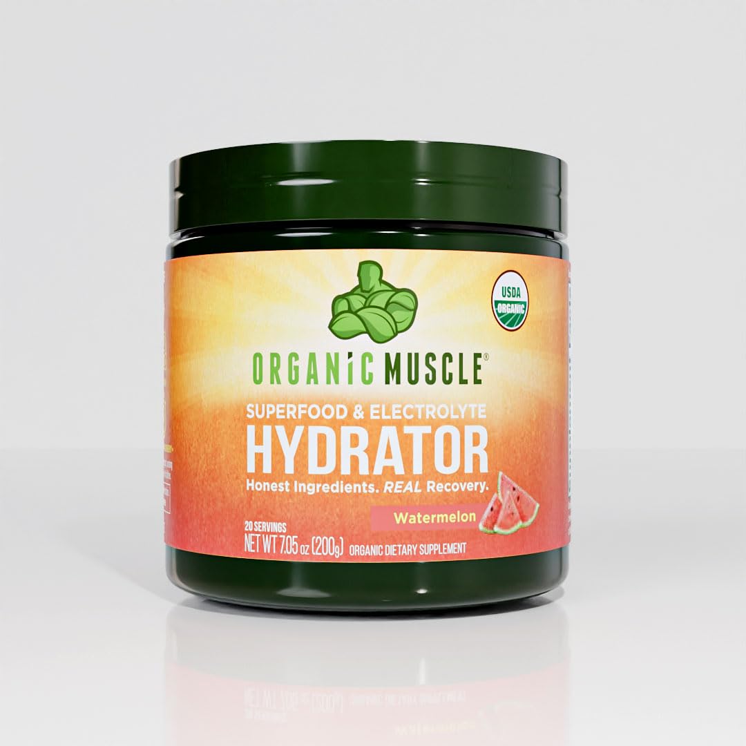 Organic Muscle Hydrator | Natural Electrolyte Powder for Peak Performance & Recovery - Watermelon Flavor, 20 Servings - dailyvitalstore