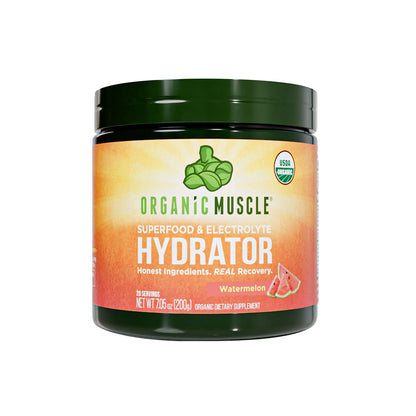 Organic Muscle Hydrator | Natural Electrolyte Powder for Peak Performance & Recovery - Watermelon Flavor, 20 Servings - dailyvitalstore