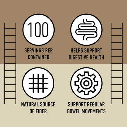 Organic Psyllium Husk Capsules 660mg - Fiber Caps Supplement, Psyllium Capsules for Digestive Regularity, Colon Cleanse Support, Unflavored Whole - dailyvitalstore