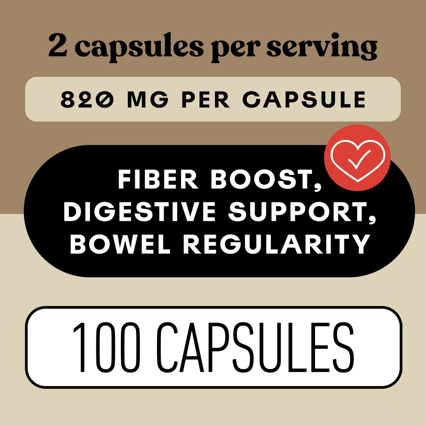 Organic Psyllium Husk Capsules 660mg - Fiber Caps Supplement, Psyllium Capsules for Digestive Regularity, Colon Cleanse Support, Unflavored Whole - dailyvitalstore