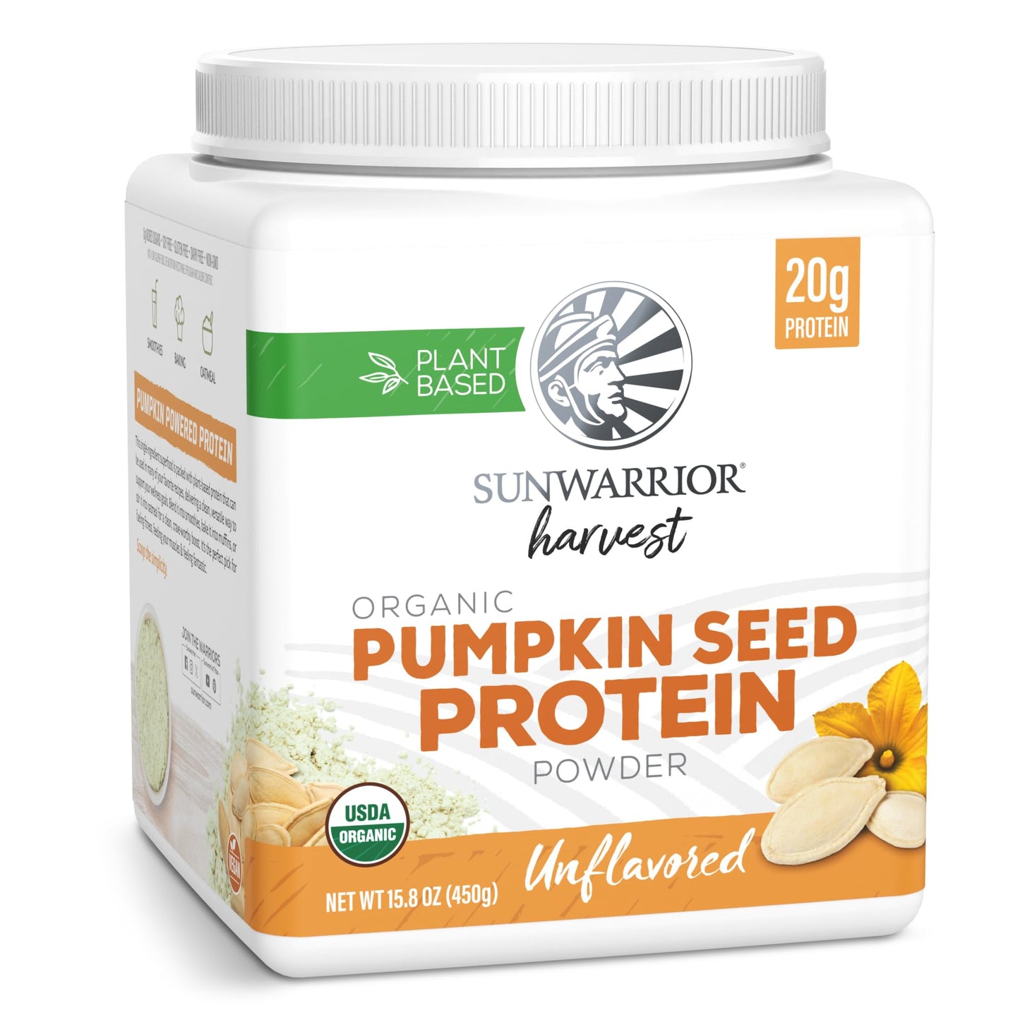 Organic Pumpkin Seed Protein Powder Cold Pressed, Simple Single-Ingredient Superfood Plant-Based, Easy to Digest All 9 Essential Amino Acids Mild Flavor for Smoothies - dailyvitalstore