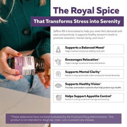 Organic Saffron Extract: Optimized Extract with Safromotivines, Safranal, and Crocins – Clinically Studied | Premium Persian Sargol Quality | Supports Mood, - dailyvitalstore